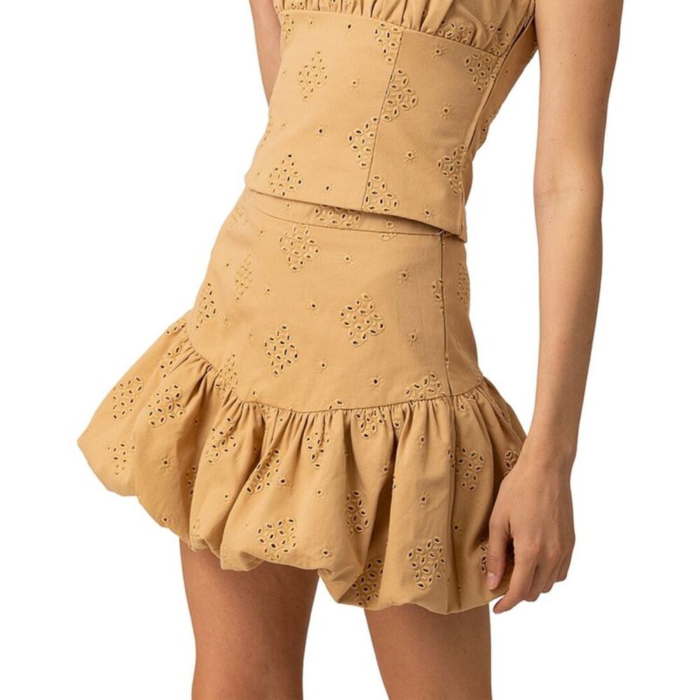 Line & Dot Womens Brin Skirt, Brown